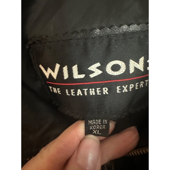 Vintage Wilson Leather Jacket Genuine Leather, Size XL - Picture 5 of 16